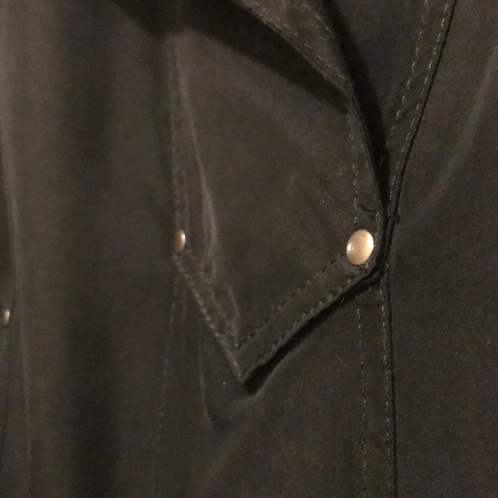 Calvin Klein Black Belted Dress with Rivets - Picture 3 of 5